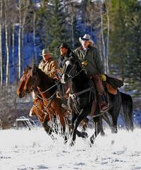 Guys on horses